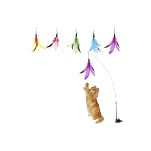 Interactive Feather Teaser Wand